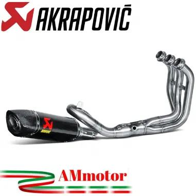 Akrapovic Yamaha Mt-09 14 - 2020 Impianto Di Scarico Completo Racing Line Terminale Carbonio Moto