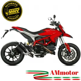 Mivv Ducati Hypermotard 939 16 - 2018 Terminali Di Scarico Moto Mk3 Inox Nero Racing