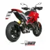 Mivv Ducati Hypermotard 939 16 - 2018 Terminali Di Scarico Moto Mk3 Inox Nero Racing