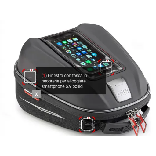 Borsello Givi Serbatoio Tanklock Da Moto 6 Litri BMW R 1150 RT Specifica