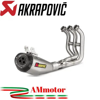 Akrapovic Yamaha Mt-09 15 - 2020 Impianto Di Scarico Completo Racing Line Terminale Titanio Moto