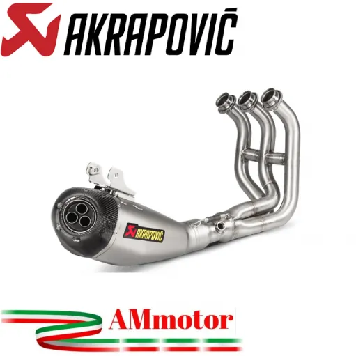 Akrapovic Yamaha Mt-09 15 - 2020 Impianto Di Scarico Completo Racing Line Terminale Titanio Moto