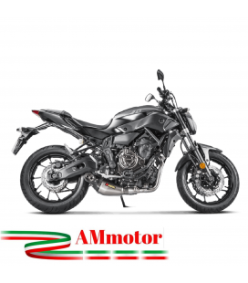 Akrapovic Yamaha Mt-07 17 - 2020 Impianto Di Scarico Completo Racing Line Terminale Titanio Moto