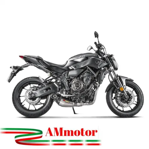 Akrapovic Yamaha Mt-07 17 - 2020 Impianto Di Scarico Completo Racing Line Terminale Titanio Moto