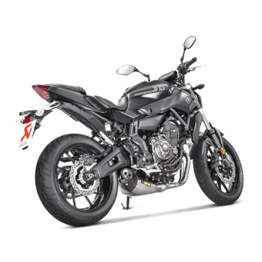 Akrapovic Yamaha Mt-07 17 - 2020 Impianto Di Scarico Completo Racing Line Terminale Titanio Moto