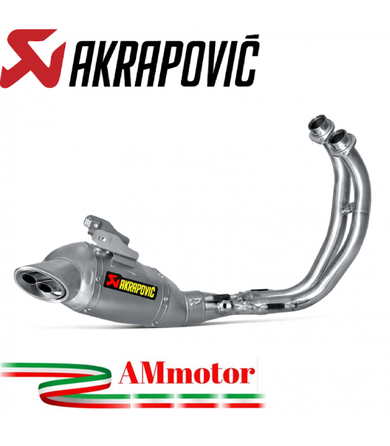 Akrapovic Yamaha Mt-07 2014 - 2016 Impianto Di Scarico Completo Racing Line Terminale Inox Moto