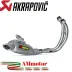 Akrapovic Yamaha Mt-07 2014 - 2016 Impianto Di Scarico Completo Racing Line Terminale Inox Moto