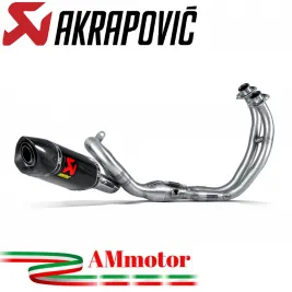 Akrapovic Yamaha Mt-07 Impianto Di Scarico Completo Racing Line Terminale Carbonio Moto