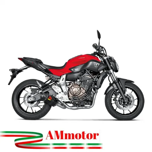 Akrapovic Yamaha Mt-07 Impianto Di Scarico Completo Racing Line Terminale Carbonio Moto