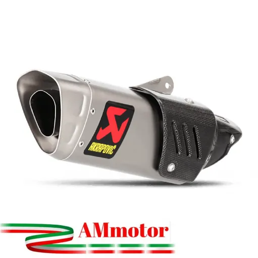 Akrapovic Yamaha Mt-10 16 - 2021 Terminale Di Scarico Slip-On Titanio Moto Omologato