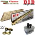 Catena DID 525 ZVMX2 106 Maglie Trasmissione Per Moto Oro Gold
