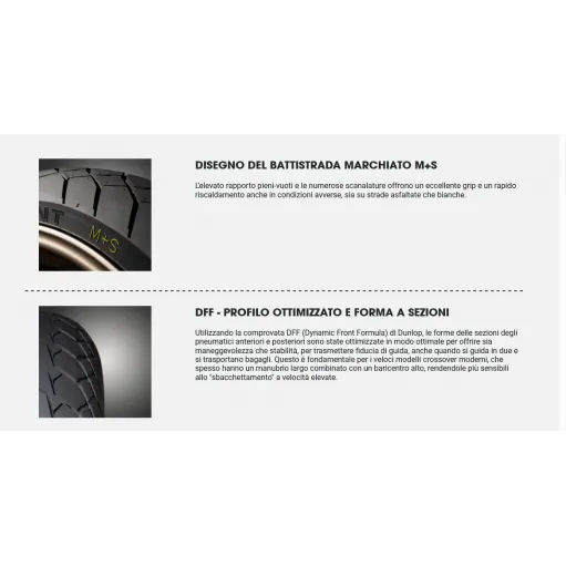 Dunlop Trailmax Meridian 170 60 zr 17 + 120 70 zr 19 Coppia Pneumatici Moto Gomme