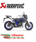 Akrapovic Yamaha Mt-03 16 - 2021 Terminale Di Scarico Slip-On Carbonio Moto Omologato