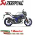 Akrapovic Yamaha Mt-03 16 - 2021 Terminale Di Scarico Slip-On Carbonio Moto Omologato
