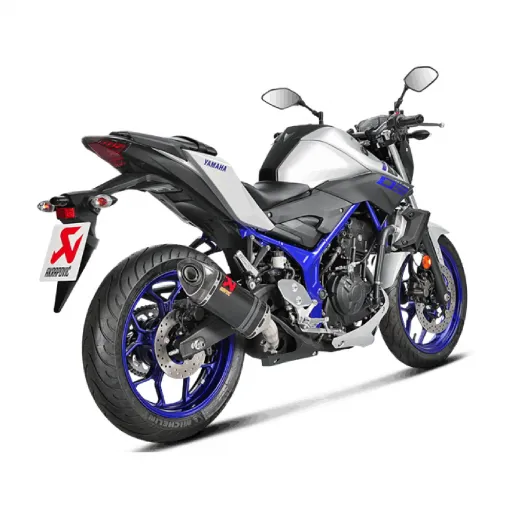 Akrapovic Yamaha Mt-03 16 - 2021 Terminale Di Scarico Slip-On Carbonio Moto Omologato