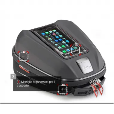 Borsello Givi Serbatoio Tanklock Da Moto 6 Litri Specifica Triumph Tiger Sport 1050