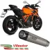 Mivv Ktm 1290 Superduke 2020 - 2023 Terminale Di Scarico Moto Marmitta X-M5 Titanio Omologato