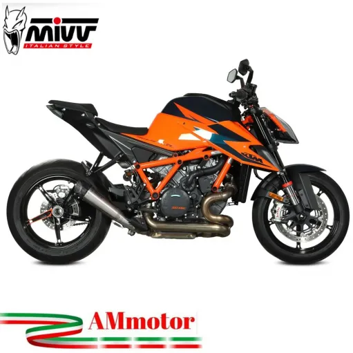 Mivv Ktm 1290 Superduke 2020 - 2023 Terminale Di Scarico Moto Marmitta X-M5 Titanio Omologato