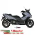 Scarico Completo Mivv Kymco AK 550 Terminale Oval Inox Nero Moto Scooter