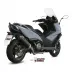 Scarico Completo Mivv Kymco AK 550 Terminale Oval Inox Nero Moto Scooter