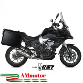 Mivv Voge Valico 500 DS Terminale Di Scarico Moto Marmitta Ovale Inox Omologato