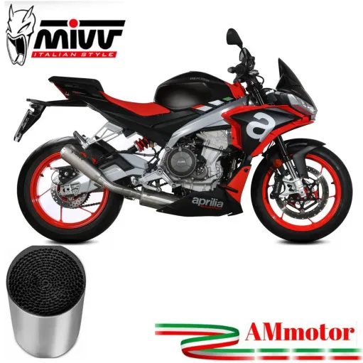 Scarico Completo Mivv Aprilia Tuono 660 Terminale X-M1 Titanio Moto