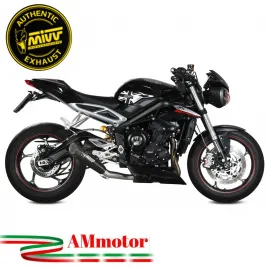 Mivv Triumph Street Triple 765 R / RS Terminale Di Scarico Moto Marmitta X-M5 Inox Nero