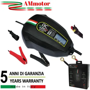 Carica Batteria Per Moto Scooter BC 3500 EVO + CARBON 150 ah 8 Cicli Mantenitore BC Battery