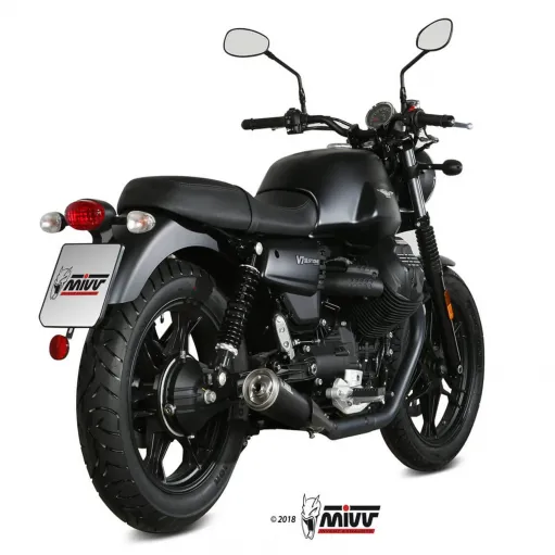 Mivv Moto Guzzi V7 III Terminali Di Scarico Marmitte Ghibli S Inox Nero