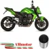 Mivv Kawasaki Z 750 Terminale Di Scarico Moto Marmitta GP Inox Nero