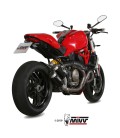 Mivv Ducati Monster 1200 / S 14 - 2016 Terminali Di Scarico Moto Marmitte Mk3 Inox Nero