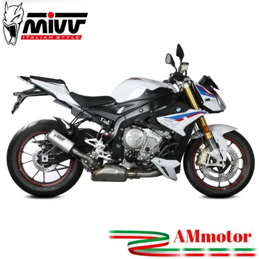 Mivv Bmw S 1000 R 2017 - 2020 Terminale Di Scarico Moto Marmitta Mk3 Inox Omologato