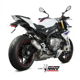 Mivv Bmw S 1000 R 2017 - 2020 Terminale Di Scarico Moto Marmitta Mk3 Inox Omologato 2