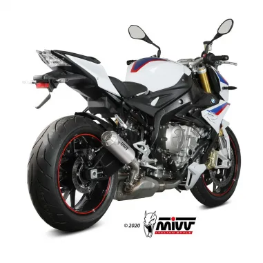 Mivv Bmw S 1000 R 2017 - 2020 Terminale Di Scarico Moto Marmitta Mk3 Inox Omologato