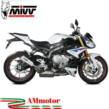 Mivv Bmw S 1000 R 2017 - 2020 Terminale Di Scarico Moto Marmitta X-M1 Titanio Omologato