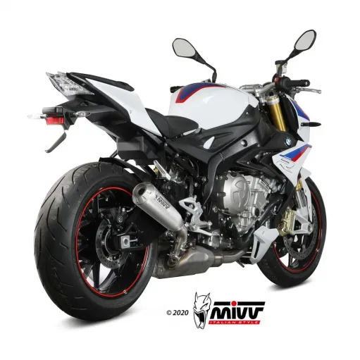 Mivv Bmw S 1000 R 2017 - 2020 Terminale Di Scarico Moto Marmitta X-M1 Titanio Omologato