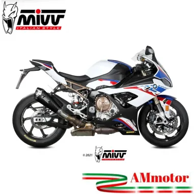 Mivv Bmw S 1000 RR Terminale Di Scarico Marmitta Delta Race Carbonio Moto Omologato