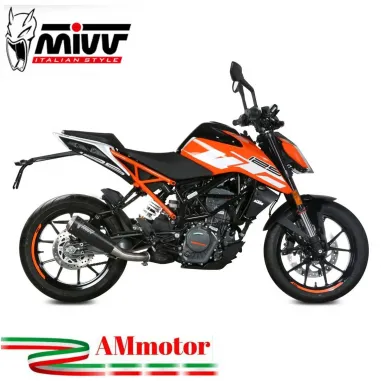 Mivv Ktm 125 Duke 17 - 2020 Terminale Di Scarico Marmitta X-M1 Inox Nero Moto Omologato