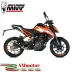 Mivv Ktm 125 Duke 17 - 2020 Terminale Di Scarico Marmitta X-M1 Inox Nero Moto Omologato