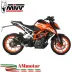 Mivv Ktm 390 Duke 17 - 2020 Terminale Di Scarico Marmitta X-M1 Inox Nero Moto Omologato