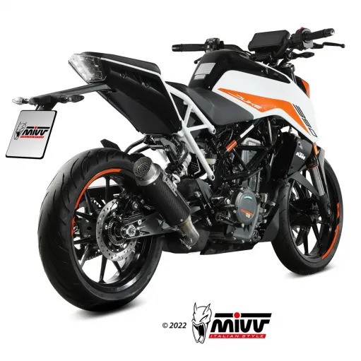 Mivv Ktm 390 Duke 2021 Terminale Di Scarico Marmitta Gp Pro Carbonio Moto Omologato