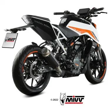 Mivv Ktm 390 Duke 2021 Terminale Di Scarico Marmitta Gp Pro Inox Nero Moto Omologato