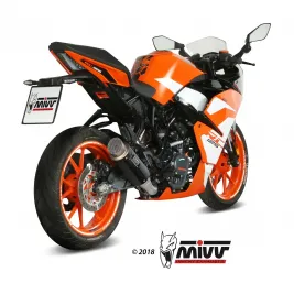 Mivv Ktm Rc 125 Terminale Di Scarico Marmitta Gp Pro Carbonio Moto Omologato 2