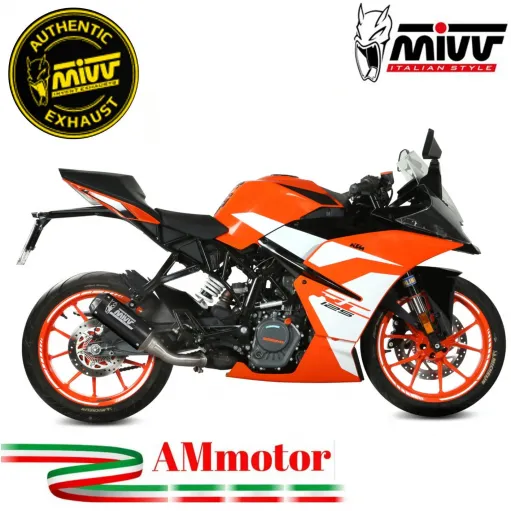 Mivv Ktm RC 125 17 - 2020 Terminale Di Scarico Moto Marmitta Mk3 Carbonio