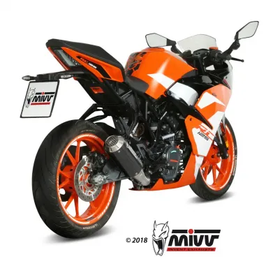 Mivv Ktm RC 125 17 - 2020 Terminale Di Scarico Moto Marmitta Mk3 Carbonio