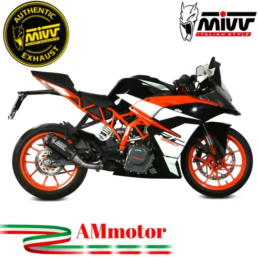 Mivv Ktm RC 390 17 - 2020 Terminale Di Scarico Moto Marmitta Mk3 Carbonio