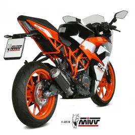 Mivv Ktm RC 390 17 - 2020 Terminale Di Scarico Moto Marmitta Mk3 Carbonio 2