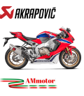 Akrapovic Honda Cbr 1000 RR 17 2019 Terminale Di Scarico Slip-On Line Titanio Moto Omologato