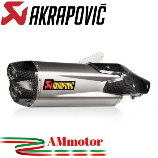 Akrapovic Kawasaki Ninja H2 Sx 21 - 2024 Terminale Di Scarico Slip-On Line Titanio Moto Omologato