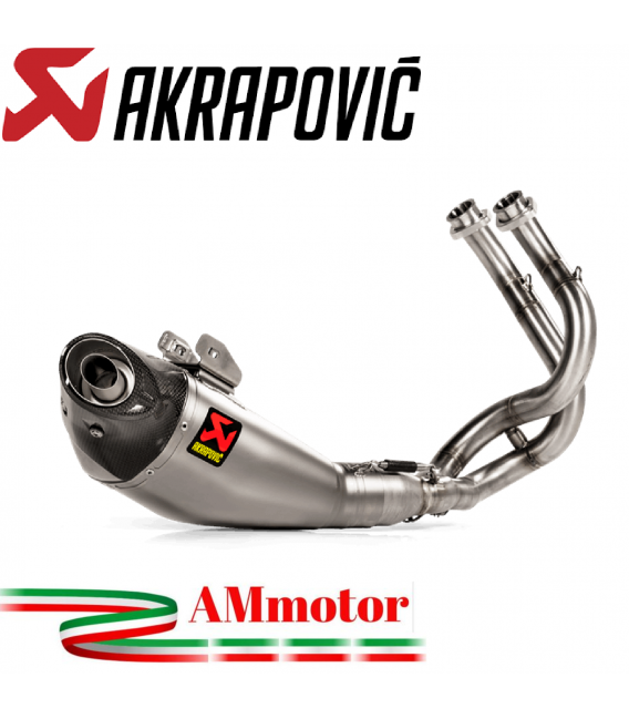 Akrapovic Kawasaki Z650 2021 - 2022 Impianto Di Scarico Completo Racing Line Terminale Titanio Moto Omologato